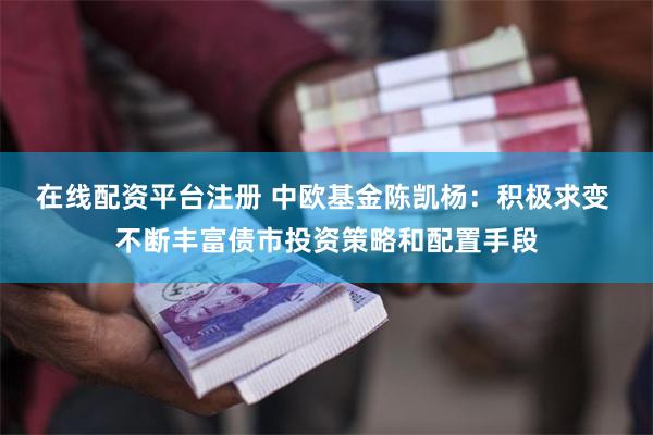 在线配资平台注册 中欧基金陈凯杨：积极求变 不断丰富债市投资策略和配置手段