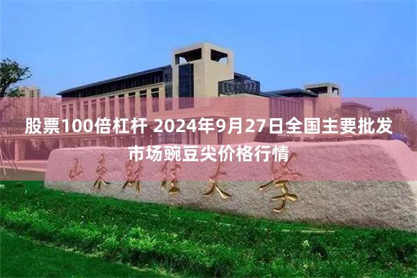 股票100倍杠杆 2024年9月27日全国主要批发市场豌豆尖价格行情